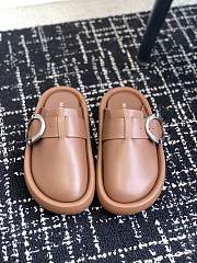 Okify Alexander McQueen Arc Clog Slippers In Brown EU35-40 - 1