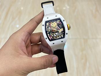 Okify Richard Mille RM 88 Automatic Tourbillon Smiley Watch In White 