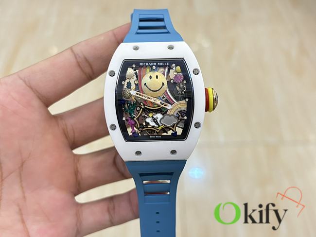 Okify Richard Mille RM88 Automatic Winding Tourbillon Smiley In Blue - 1