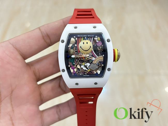 Okify Richard Mille RM88 Automatic Winding Tourbillon Smiley In Red - 1