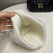 Okify Moncler White Beanie Hat 20308 - 5