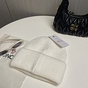 Okify Moncler White Beanie Hat 20308 - 4