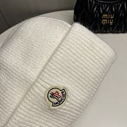 Okify Moncler White Beanie Hat 20308 - 2