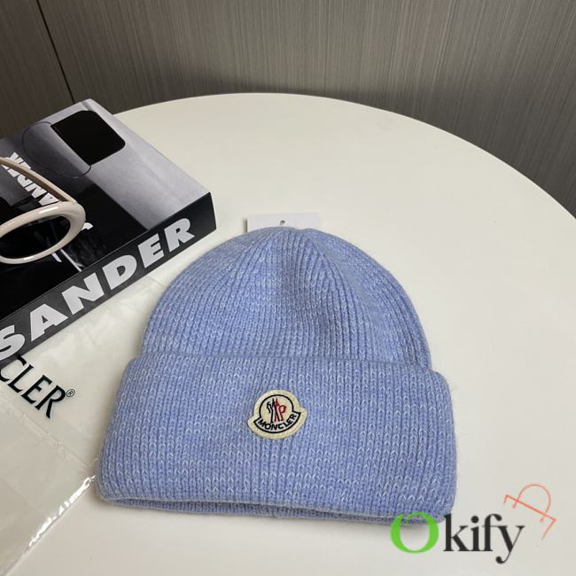 Okify Moncler Blue Pastel Beanie Hat 20312 - 1