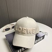 Okify Loewe White Baseball Cap  - 1