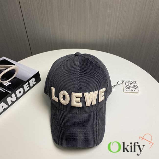 Okify Loewe Grey Gray Baseball Cap  - 1