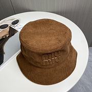 Okify MiuMiu Brown Bucket Hat  - 4