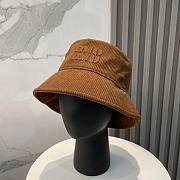 Okify MiuMiu Brown Bucket Hat  - 5