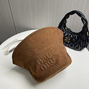 Okify MiuMiu Brown Bucket Hat  - 3