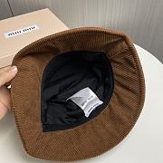 Okify MiuMiu Brown Bucket Hat  - 2