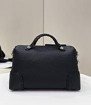 Okify Fendi By The Way Medium In Black Leather Boston Bag 27x13x15cm  - 5