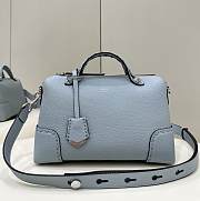 Okify Fendi By The Way Medium In Light Blue Selleria Bag With Hand-sewn Topstitches 27x13x15cm  - 1