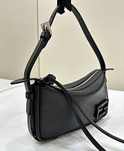 Okify Fendi Simply Mini Black Leather Bag 22x4x12cm  - 4