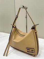 Okify Fendi Simply Fendi Medium In Beige Leather Bag 33x5x20cm  - 3