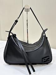 Okify Fendi Simply Fendi Medium In Black Leather Bag 33x5x20cm  - 1