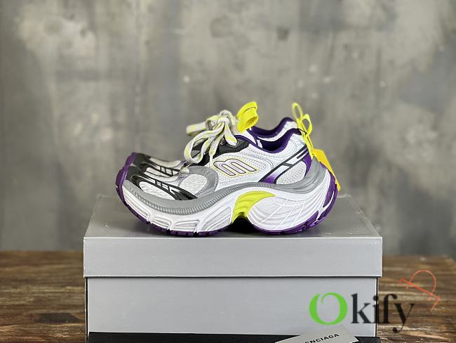 Okify Balenciaga Yellow And Purple Trainers EU35-46 - 1