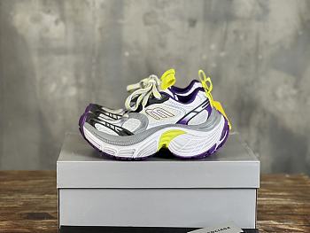 Okify Balenciaga Yellow And Purple Trainers EU35-46