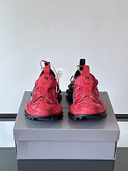 Okify Balenciaga Hike Sneakers In Red And Black EU35-46  - 3