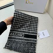 Okify Dior Cashmere Black Scarf 45x200cm 20345 - 3