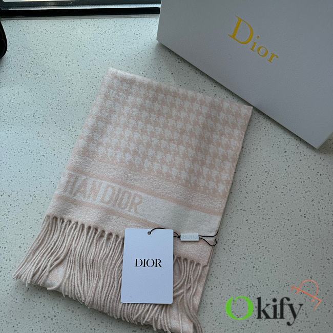 Okify Dior Cashmere Pink Scarf 45x200cm 20346 - 1