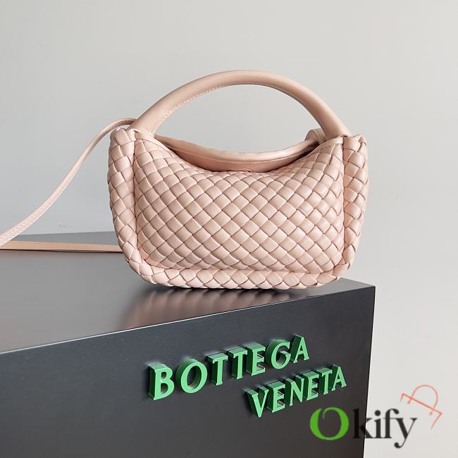 Okify Bottega Veneta Small Cobble Top Handle Bag In Light Pink 23x11x8cm - 1