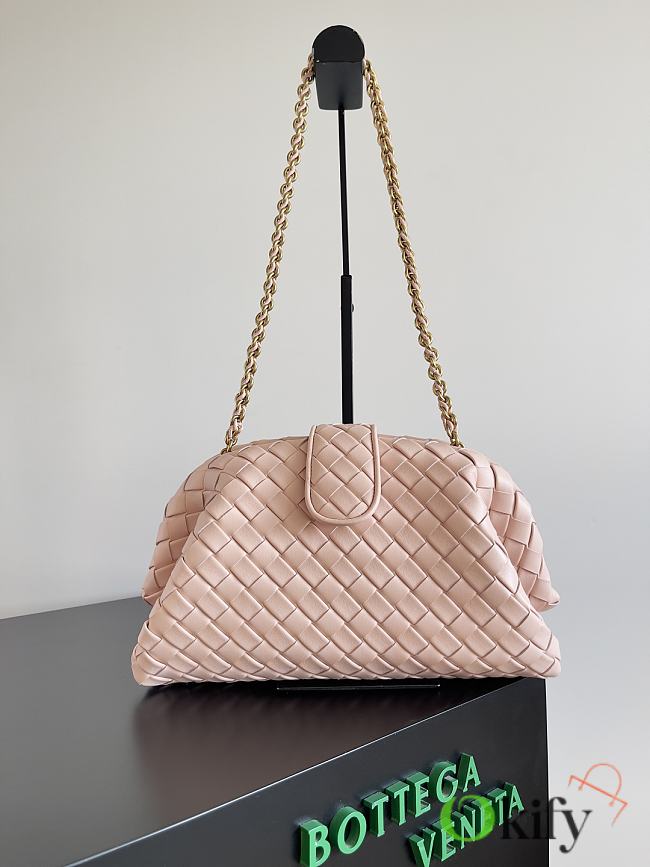 Okify Bottega Veneta Teen Lauren 1980 With Chain - Light Pink 31.5x16.5x11 cm - 1