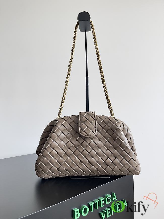 Okify Bottega Veneta Teen Lauren 1980 With Chain - Brown 31.5x16.5x11 cm - 1