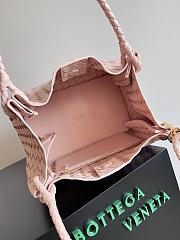 Okify Bottega Veneta Large Parachute Shoulder Bag In Light Pink 30x26x20cm - 4