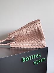 Okify Bottega Veneta Large Parachute Shoulder Bag In Light Pink 30x26x20cm - 5