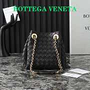 Okify Bottega Veneta Small Parachute Shoulder Bag In Black 21x17x16.5cm - 1