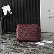 Okify Bottega Veneta Small Parachute Shoulder Bag In Dark Red 21x17x16.5cm - 5