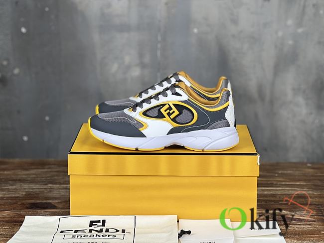 Okify Fendi Forward Sneakers In Yellow EU38-45  - 1