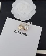 Okify Channel Pearl Gold Earrings 20379 - 4