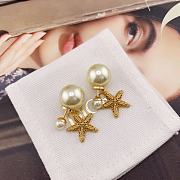 Okify Dior Starfish Gold Earrings 20384 - 3