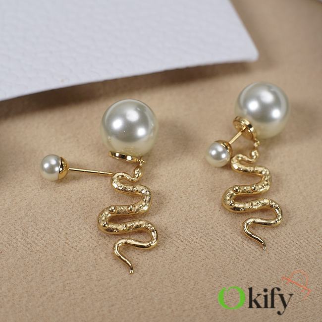 Okify Dior Snake Earrings 20386 - 1