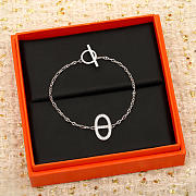 Okify Hermes Silver Necklace 20391 - 2