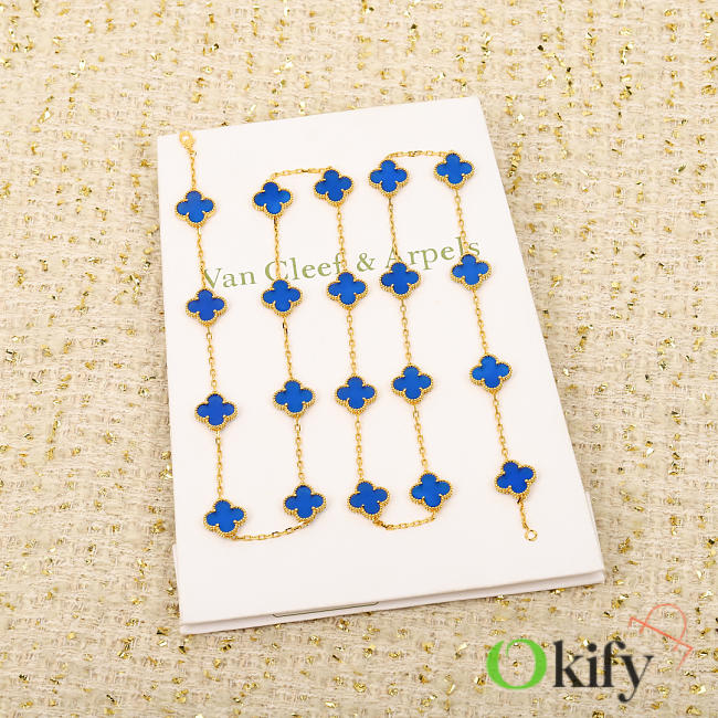 Okify VCA Blue Long Necklace  - 1