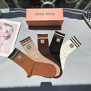 Okify MiuMiu Set 5 Pairs Of Socks 20396 - 4