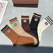 Okify MiuMiu Set 5 Pairs Of Socks 20396 - 2