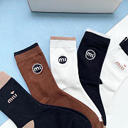 Okify MiuMiu Set 5 Pairs Of Socks 20398 - 3