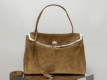 Okify Balenciaga Large Rodeo Suede Tote Bag 40x30x13cm 