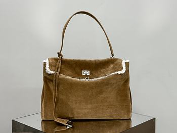 Okify Balenciaga Medium Rodeo Suede Tote Bag 35x23x11cm 