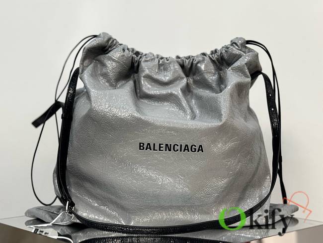 Okify Balenciaga Shopper Large Dust Bag Crossbody Pouch in Grey 47x46x1cm - 1