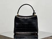 Okify Balenciaga Mini Rodeo Crocodile Pattern Tote Bag In Black 22x10x8cm  - 2