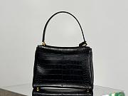 Okify Balenciaga Small Rodeo Crocodile Pattern Tote Bag In Black 29x20x10cm  - 4