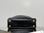 Okify Balenciaga Small Rodeo Crocodile Pattern Tote Bag In Black 29x20x10cm  - 5