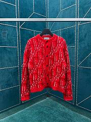 Okify Dior Red Cardigan S-XL  - 1