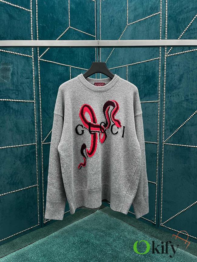 Okify Gucci Grey Gray Sweater SML - 1