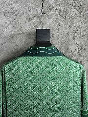 Okify Casablanca Green Silk Shirt S-XL  - 2