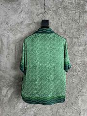 Okify Casablanca Green Silk Shirt S-XL  - 3